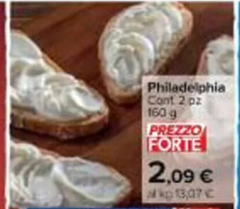 Carrefour Market Philadelphia Cont 2 pz 160 g offerta