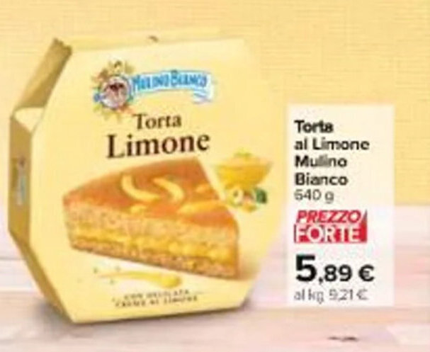 Carrefour Market Torta al Limone Mulino Bianco 540 g offerta