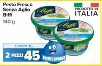 Carrefour Market Pesto Fresco Senza Aglio Biffi 140g offerta