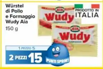 Würstel di Pollo e Formaggio Wudy 150g