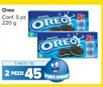 Carrefour Market Oreo Conf. 5 pz 220 g offerta