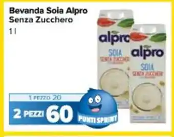 Carrefour Market Bevanda Soia Alpro Senza Zucchero 1L offerta