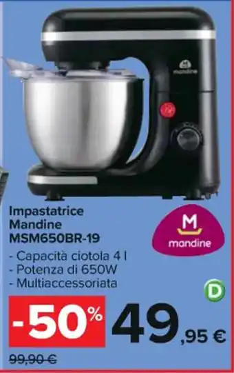 Impastatrice Mandine MSM650BR-19