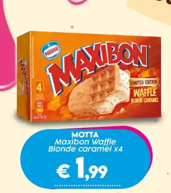 Crai MOTTA Maxibon Waffle Blonde caramel x4 offerta