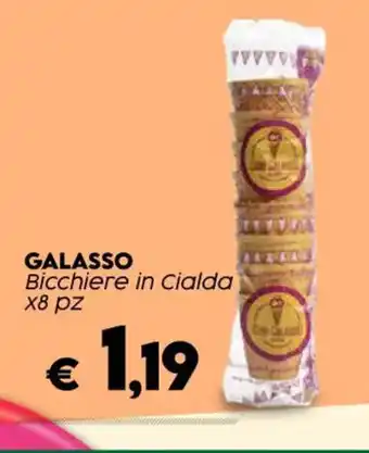 GALASSO Bicchiere in Cialda x8 pz