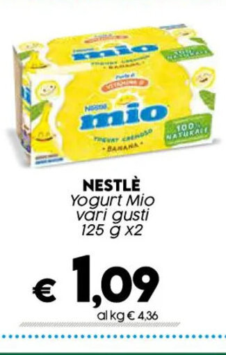 NESTLÈ Yogurt Mio vari gusti 125 g x2