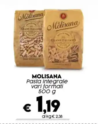 Crai MOLISANA Pasta Integrale vari formati 500 g offerta