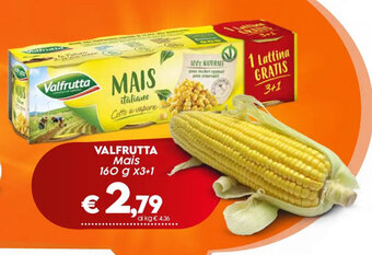 Crai VALFRUTTA Mais 160 g x3+1 offerta