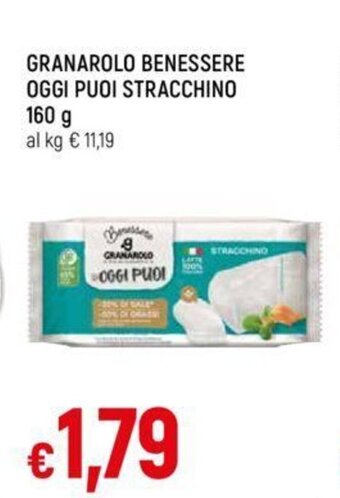Galassia GRANAROLO BENESSERE OGGI PUOI STRACCHINO 160 g offerta