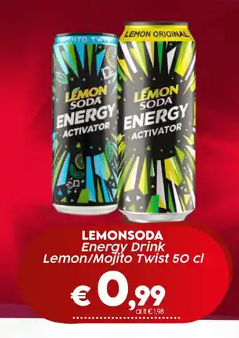 Crai LEMONSODA Energy Drink Lemon/Mojito Twist 50 cl offerta