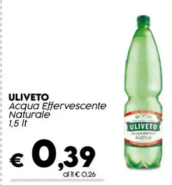 Crai ULIVETO Acqua Effervescente Naturale 1,5lt offerta