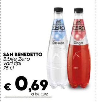 SAN BENEDETTO Bibite Zero vari tipi 75 cl