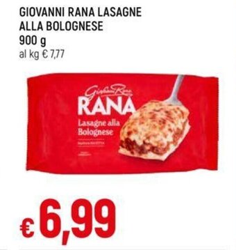 Galassia GIOVANNI RANA LASAGNE ALLA BOLOGNESE 900 g offerta