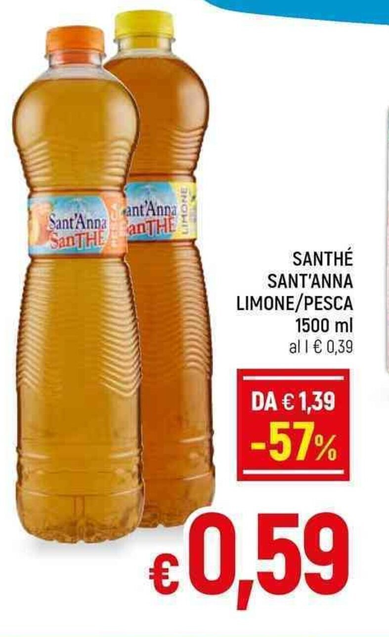 A&O SANTHÉ SANT'ANNA LIMONE/PESCA 1500 ml offerta
