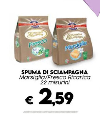 Crai SPUMA DI SCIAMPAGNA Marsiglia/Fresco Ricarica 22 misurini offerta