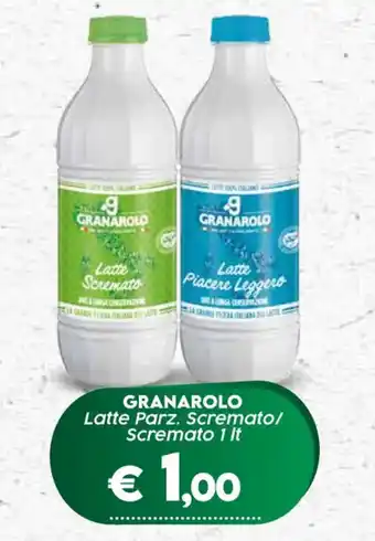 Crai GRANAROLO Latte Parz. Scremato/ Scremato 1 It offerta