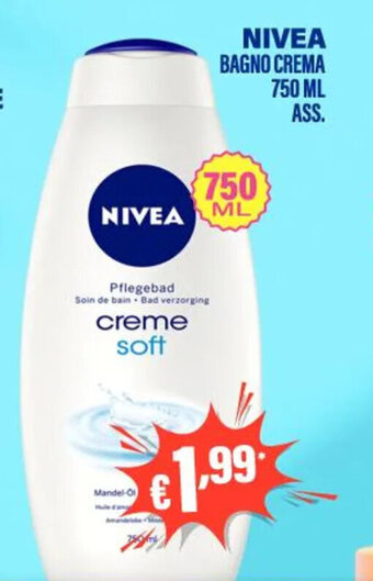 NIVEA BAGNO CREMA 750 ML ASS.