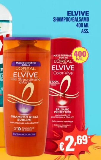 ELVIVE SHAMPOO/BALSAMO 400 ML ASS.