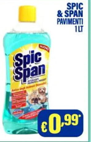 Cossuto SPIC & SPAN PAVIMENTI 1LT offerta