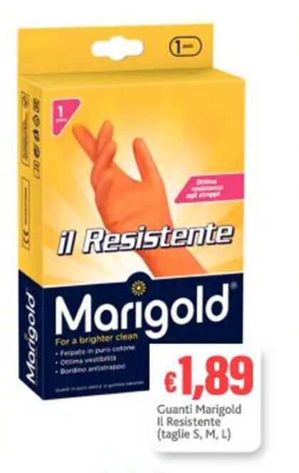 Cossuto Guanti Marigold Il Resistente (taglie S, M, L) offerta