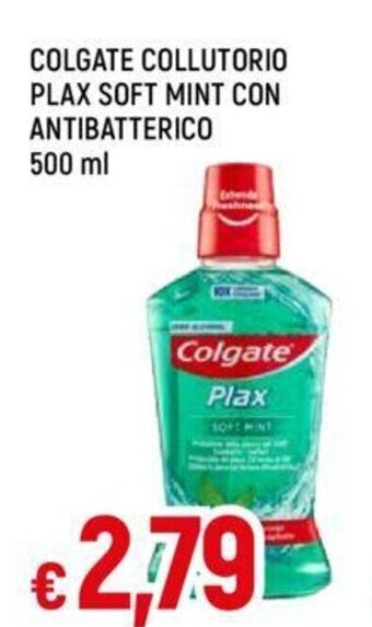 Galassia COLGATE COLLUTORIO PLAX SOFT MINT CON ANTIBATTERICO 500 ml offerta