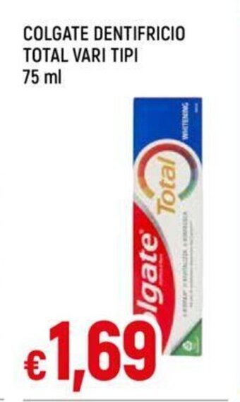 Galassia COLGATE DENTIFRICIO TOTAL VARI TIPI 75 ml offerta