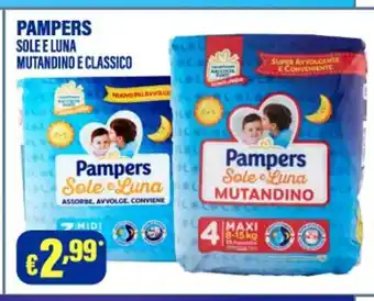 Cossuto Pampers Sole Luna MUTANDINO offerta