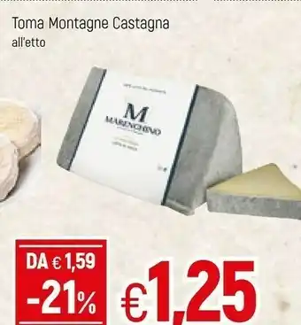 Toma Montagne Castagna