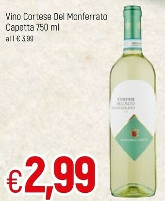 Famila Vino Cortese Del Monferrato Capetta offerta