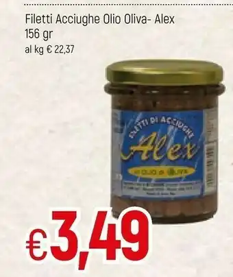Famila Vignola Alex Filetti Acciughe Olio Oliva offerta