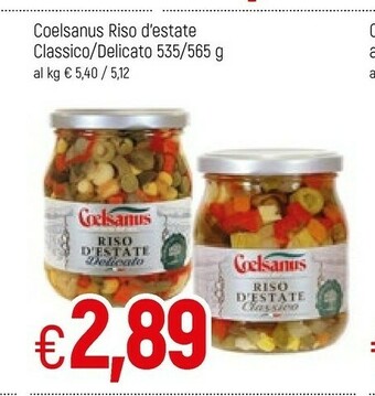 Famila Coelsanus Riso D'estate Classico / Delicato offerta