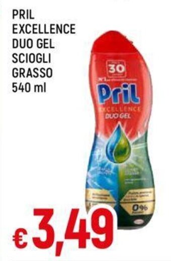 Galassia PRIL EXCELLENCE DUO GEL SCIOGLI GRASSO 540 ml offerta