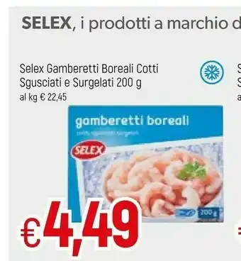 Famila Selex Gamberetti Boreali Cotti Sgusciati E Surgelati offerta