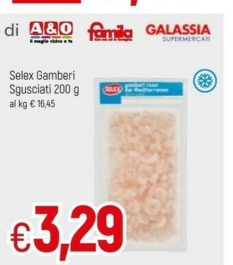 Famila Selex Gamberi Sgusciati offerta