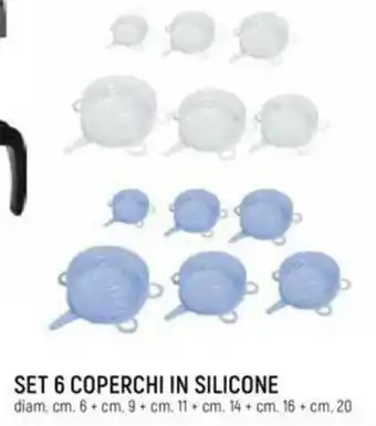 Galassia SET 6 COPERCHI IN SILICONE offerta