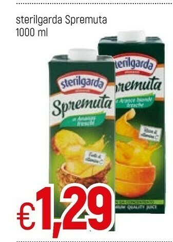 Famila Sterilgarda Spremuta D'Ananas Fresco Non Da Concentrato offerta