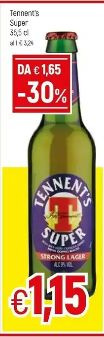 Famila Tennent's Burra Super 355 Ml offerta