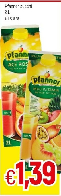 Famila Pfanner Succhi offerta