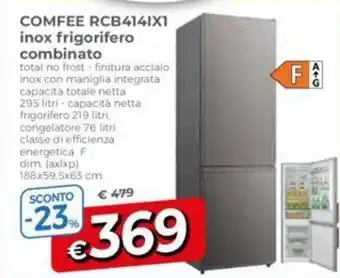 COMFEE RCB414IXI inox frigorifero combinato