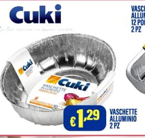 Cossuto VASCHETTE ALLUMINIO 12 offerta