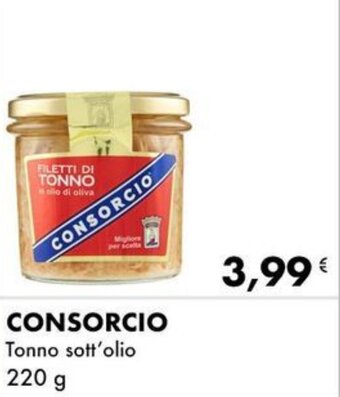 Iper Tosano CONSORCIO Tonno sott'olio 220 g offerta