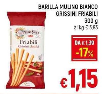 A&O BARILLA MULINO BIANCO GRISSINI FRIABILI 300 g offerta