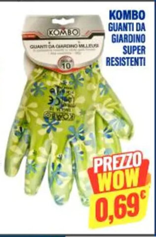 Cossuto KOMBO GUANTI DA GIARDINO SUPER RESISTENTI offerta