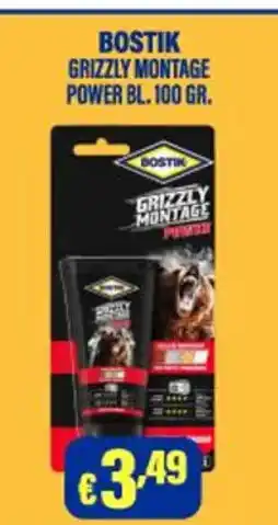 BOSTIK GRIZZLY MONTAGE POWER BL. 100 GR.