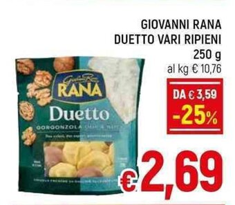 A&O GIOVANNI RANA DUETTO VARI RIPIENI 250 g offerta