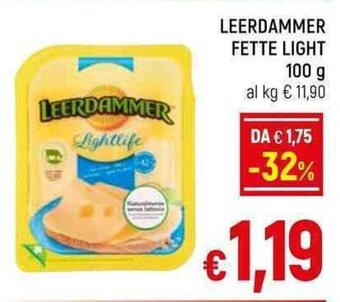 A&O LEERDAMMER FETTE LIGHT 100 g offerta