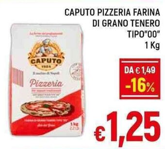 A&O CAPUTO PIZZERIA FARINA DI GRANO TENERO TIPO"00" 1 Kg offerta