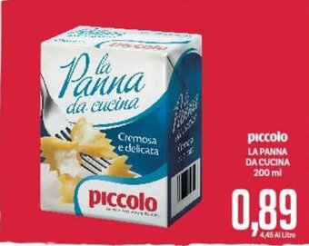 Supermercati Piccolo piccolo LA PANNA DA CUCINA 200 ml offerta