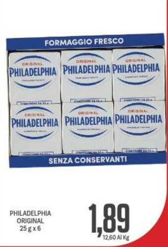 Supermercati Piccolo PHILADELPHIA ORIGINAL 25gx6 offerta