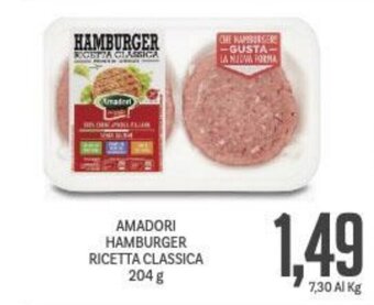 Supermercati Piccolo AMADORI HAMBURGER RICETTA CLASSICA 204 g offerta